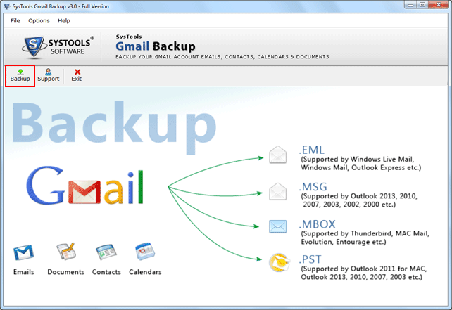 Download Email, Contacts, Calendar, Document Data Via Gmail Export Tool